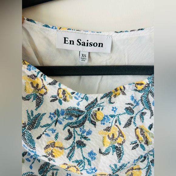 En Saison Women’s Midi Dress in Blue Floral Size XS - Picture 11 of 14